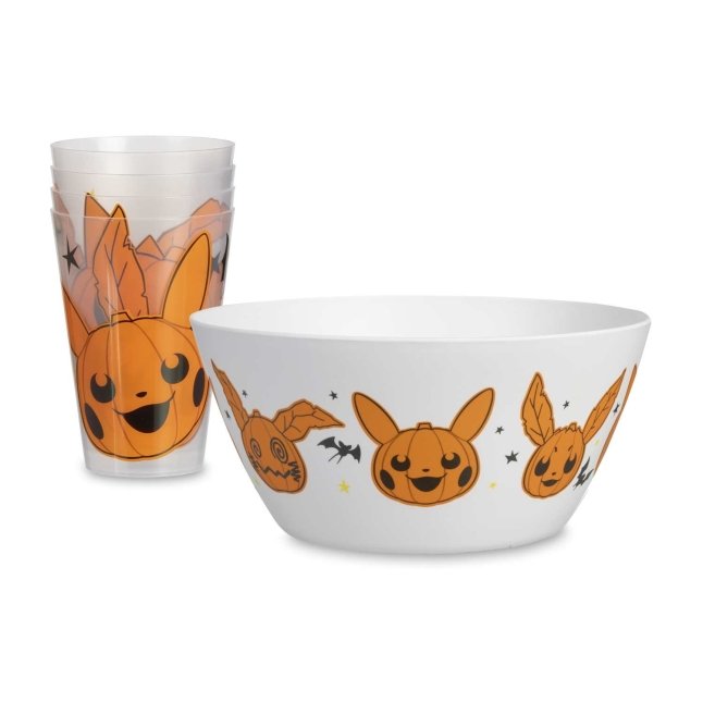 Pokémon Halloween Cups & Serving Bowl Bundle