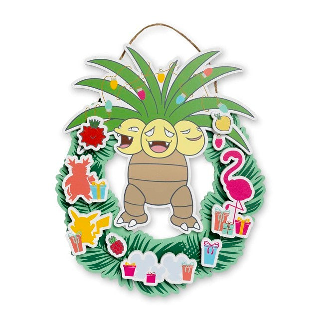 Pokémon Holiday Pins & Wood Wreath Bundle