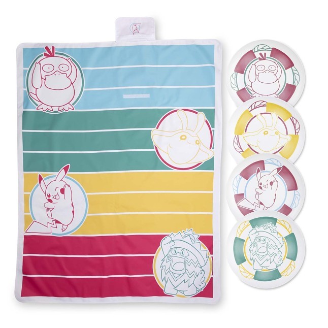 Pokémon Summer Days Plates & Picnic Blanket Bundle