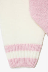 Knit Turtleneck Oversized Jumper in Powder Pink