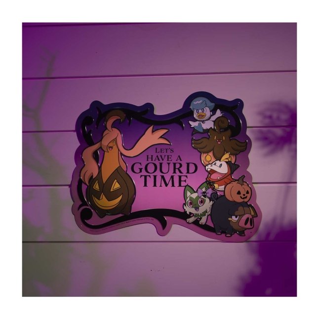 Gourgeist 'Gourd Time' Pokémon Halloween Metal Sign