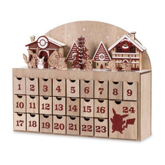 Pikachu, Fuecoco & Friends Pokémon Holiday Wood Countdown Calendar