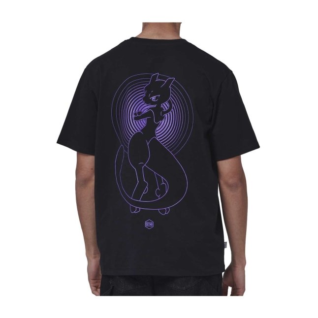 Pokémon × Dolly Noire: Mewtwo Black & Purple T-Shirt - Adult