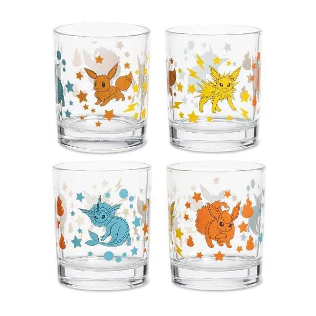 Eevee & Evolutions 10 oz. Glass Tumblers (4-Pack)