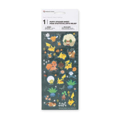 Pikachu Botanical Puffy Sticker Sheet