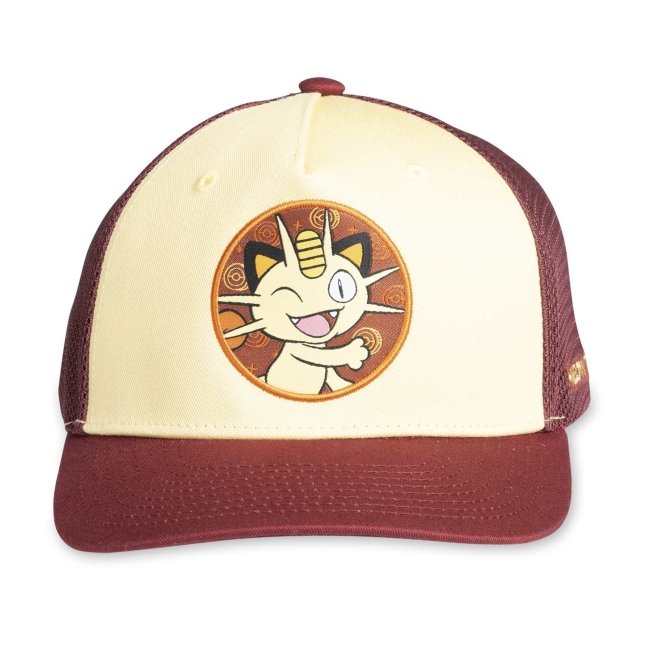 Meowth Red Flat-Bill Hat (One Size-Adult)