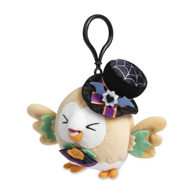 Rowlet Pokémon Halloween Poké Plush Key Chain