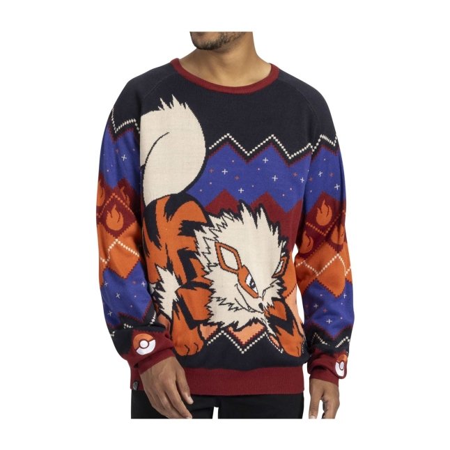 Arcanine Flames Knit Sweater - Adult