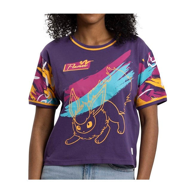 Eevee Evolutions: Flareon Crew Neck T-Shirt - Women