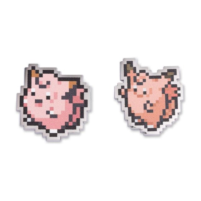Clefairy & Clefable Pokémon Pixel Pins (2-Pack)