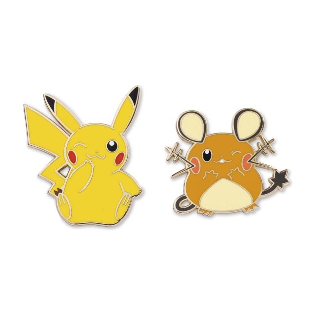 Pikachu & Dedenne Pokémon Pins (2-Pack)