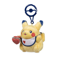 Pikachu with Burger Sweetheart Diner Plush Key Chain
