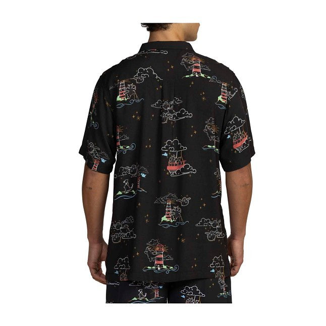 Neon Dragonite & Friends Pokémon Tropical Button-Up Shirt - Adult
