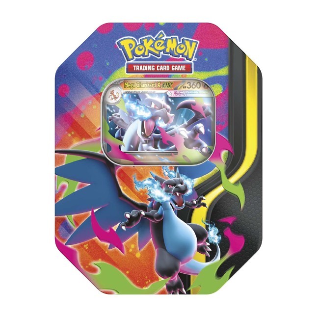 Pokémon TCG: Mega Charizard Tin (Mega Charizard X)