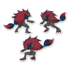 Zoroark Stickers (3-Pack)