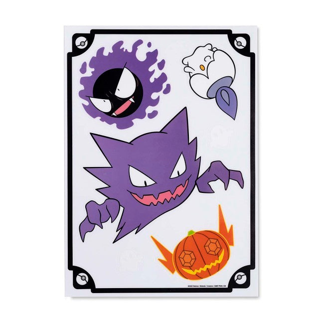 Ghost Types Pokémon Halloween Window Clings (5 Sheets)