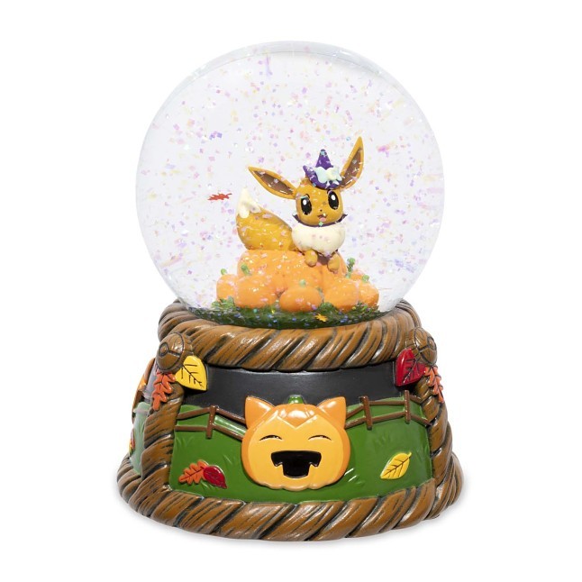Eevee Pumpkin Patch Snow Globe