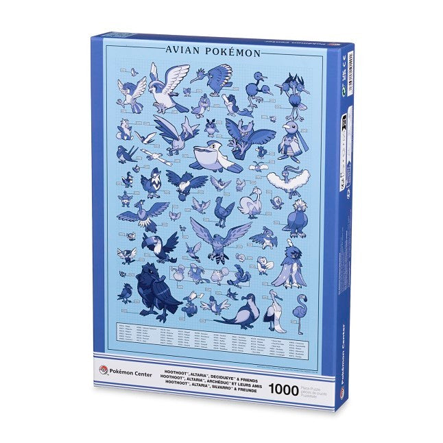 Pokémon Researcher: Avian Pokémon Puzzle (1,000 Pieces)