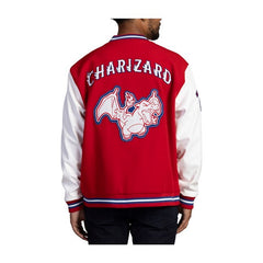 Charizard Red Baseball Varsity Jacket - Adult