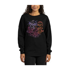 Galarian Articuno, Galarian Zapdos & Galarian Moltres Black Oversize Long-Sleeve T-Shirt - Women