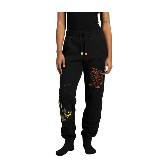 Zapdos & Galarian Zapdos Black Fleece Jogger Pants - Adult