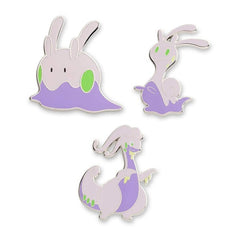 Goomy, Sliggoo & Goodra Pokémon Pins (3-Pack)