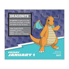 Pokémon 2027 Day-to-Day Calendar