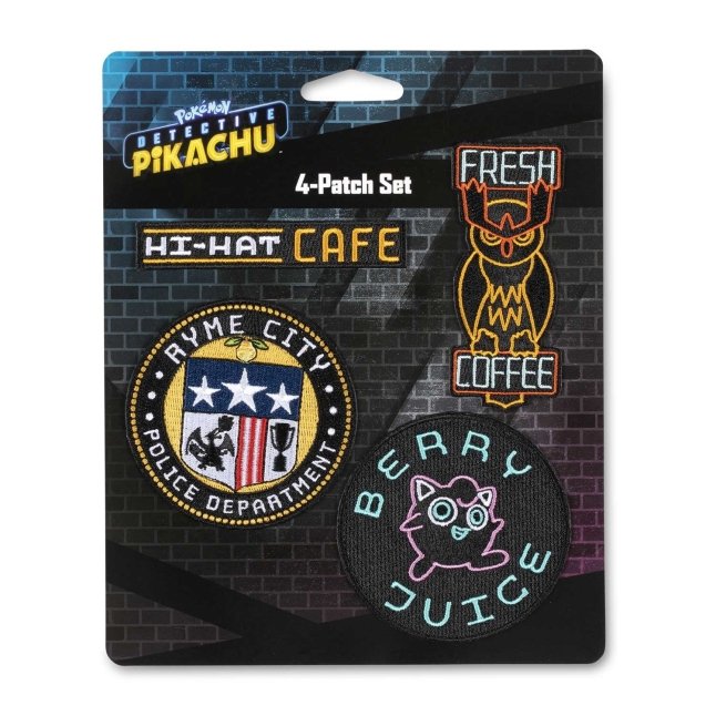 POKÉMON Detective Pikachu Movie Patches (4-Pack)