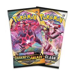 Pokémon TCG: Sword & Shield-Darkness Ablaze Booster Pack with Bonus Sword & Shield-Rebel Clash Booster Pack