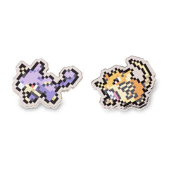Rattata & Raticate Pokémon Pixel Pins (2-Pack)
