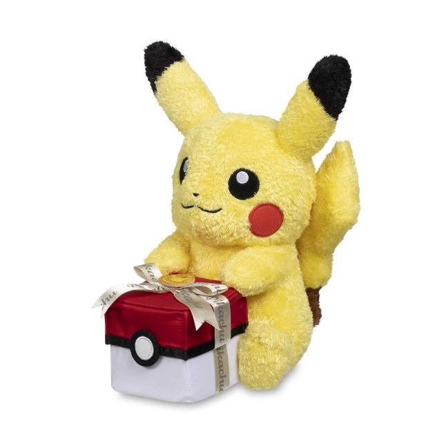 Pikachu with Gift Box Plush - 11 In.