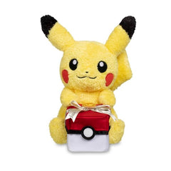 Pikachu with Gift Box Plush - 11 In.