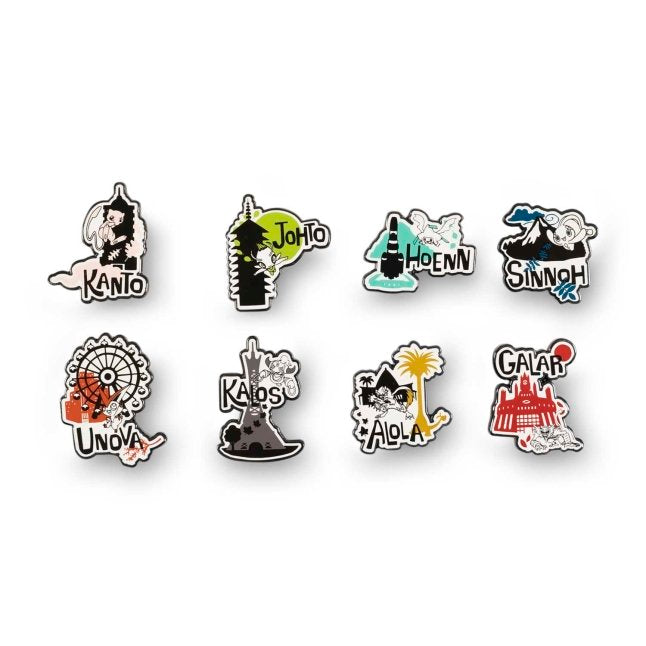 Pokémon Region Tour Pin Box Set (8-Pack)