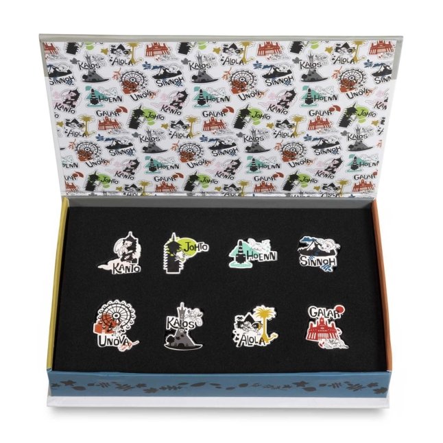 Pokémon Region Tour Pin Box Set (8-Pack)