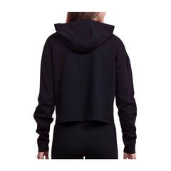 Kanto Gym Badge Black Crop Hoodie - Women