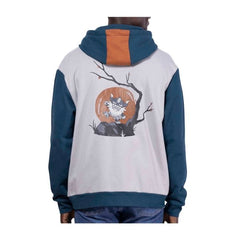 Pokémon Stories: Perrserker Moonrise White & Blue French Terry Zip-Up Hoodie - Adult