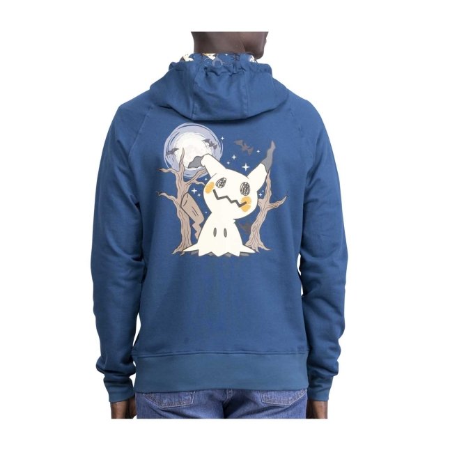 Mimikyu Pokémon Spooky Celebration Blue Zip-Up Hoodie - Adult