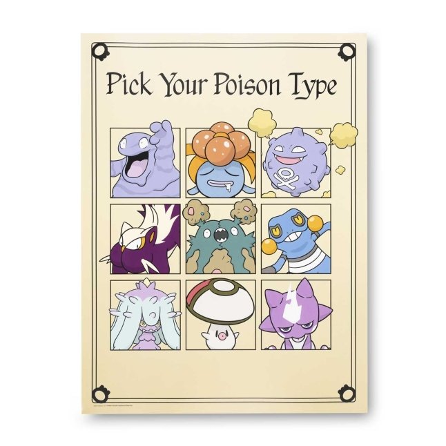 Poison Pokémon Spooky Celebration Poster