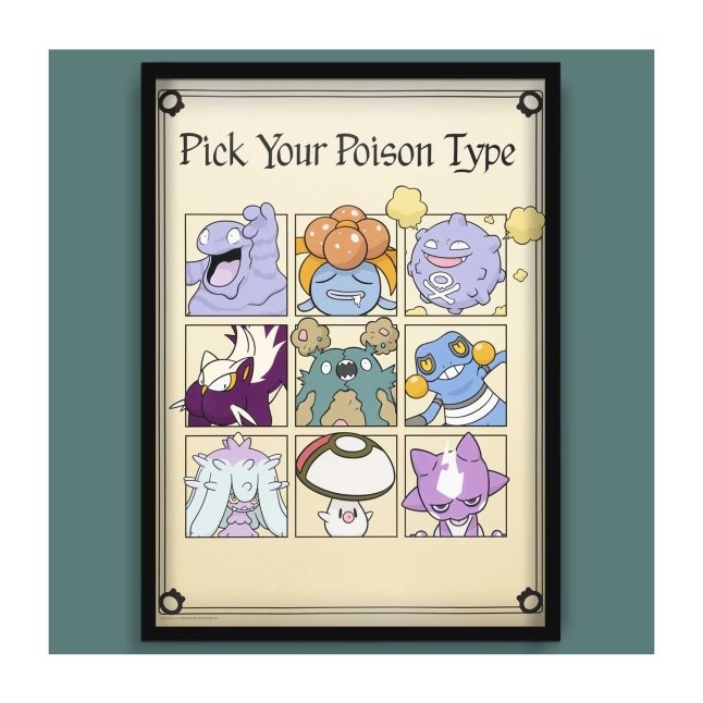 Poison Pokémon Spooky Celebration Poster