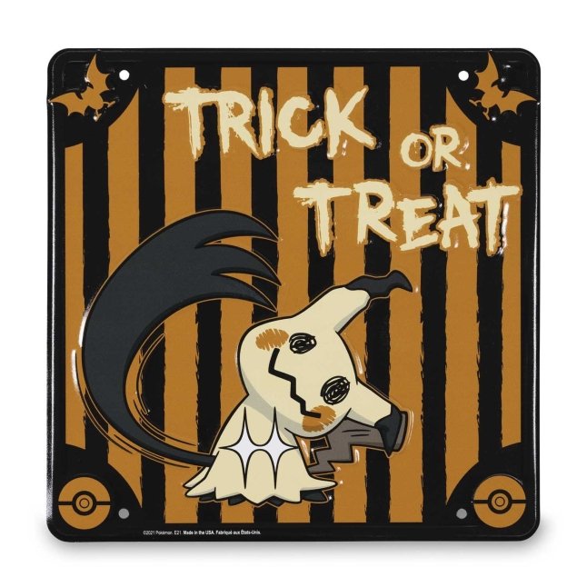 Mimikyu Pokémon Spooky Celebration Metal Sign