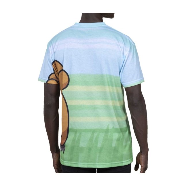 Bidoof Allover-Print Fitted Crew Neck T-Shirt - Adult