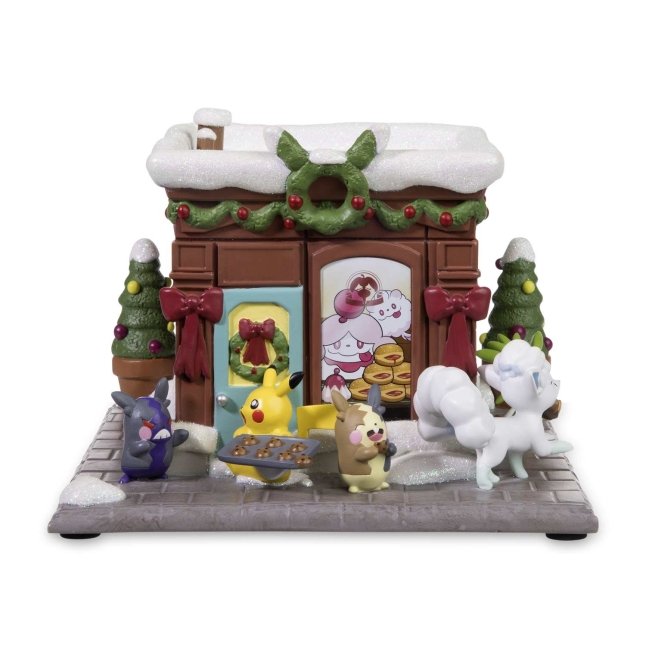 Bounsweet & Steenee Bakery Holiday Pokémon Village Figure