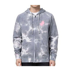 Farfetch'd Pokémon Take Flight Gray Tie-Dye Zip-Up Hoodie - Adult