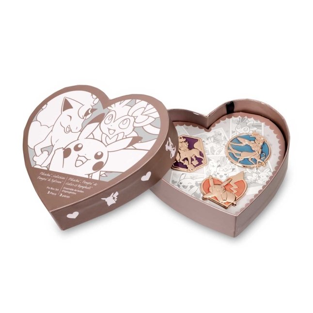 Pikachu, Galarian Ponyta & Sylveon Pin Box Set (3-Pack)