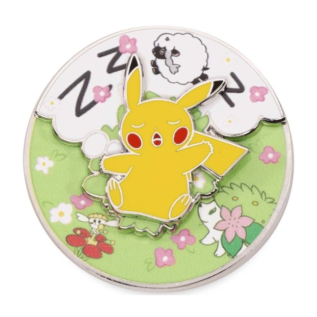 Pikachu Sleepy Spring Pokémon Spinning Scenes Pin