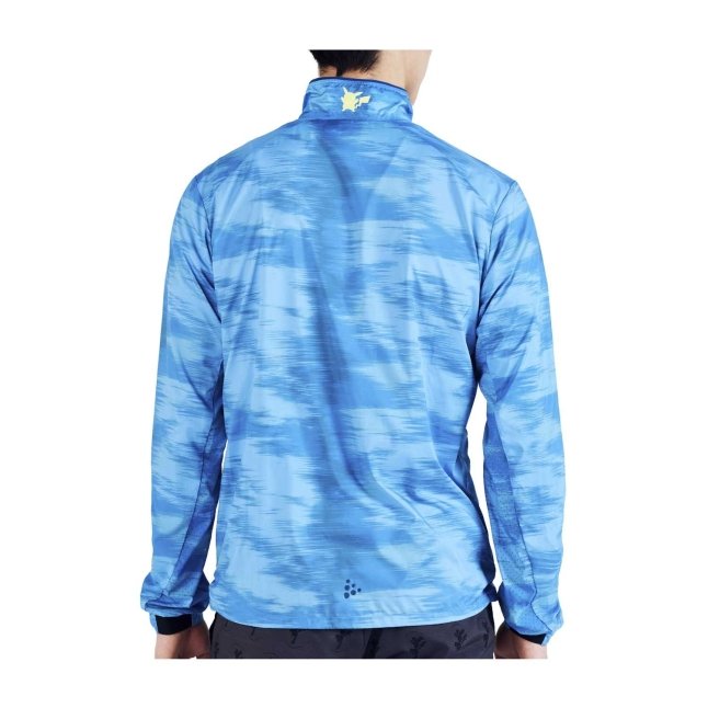 Pokémon Center × Craft: Pichu, Pikachu & Raichu ADV Essence Plava Multi Wind Jacket - Men