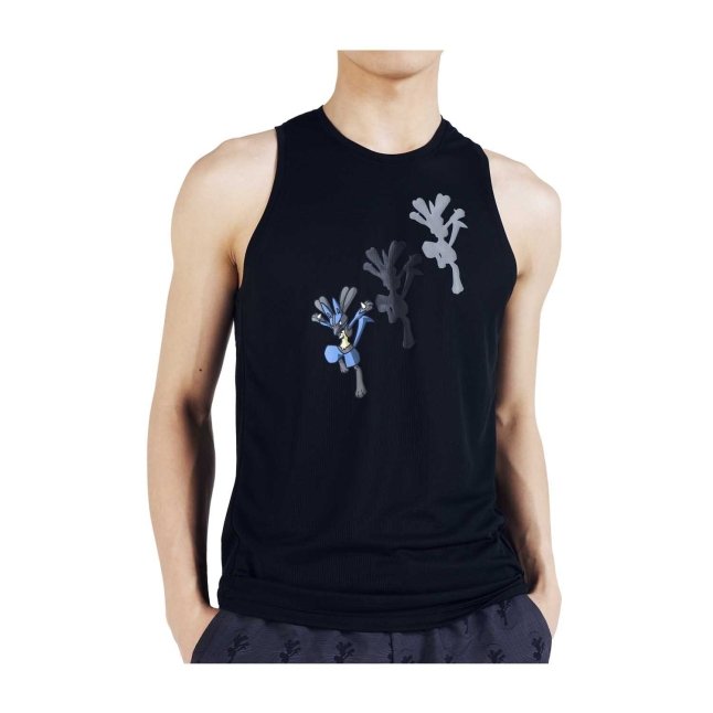 Pokémon Center × Craft: Lucario Core Charge Black Singlet - Men