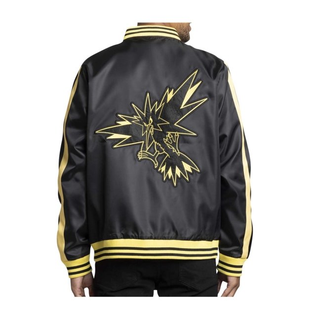 Zapdos Pokémon Jackets Black Snap-Down Jacket - Adult