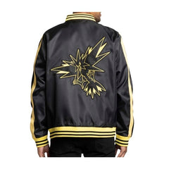 Zapdos Pokémon Jackets Black Snap-Down Jacket - Adult