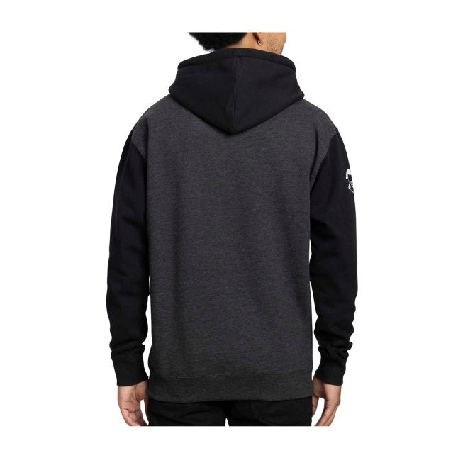 Gyarados Pokémon Take Flight Charcoal & Black Heavyweight Pullover Hoodie - Adult